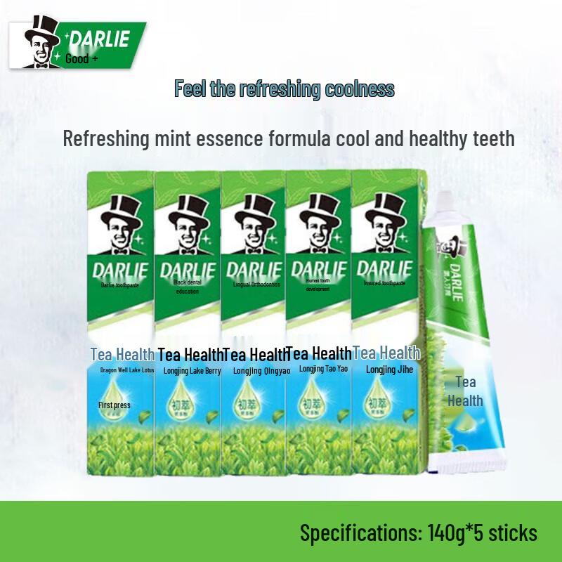 Darlie Chabaijian Longjing Mint Toothpaste 5-Pack