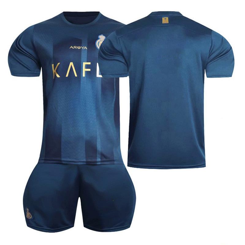 2324 Saudi League Riyadh Victory Away Blue No. 7 C Ronaldo jersey No. 10 Mane football jersey cross-border delivery