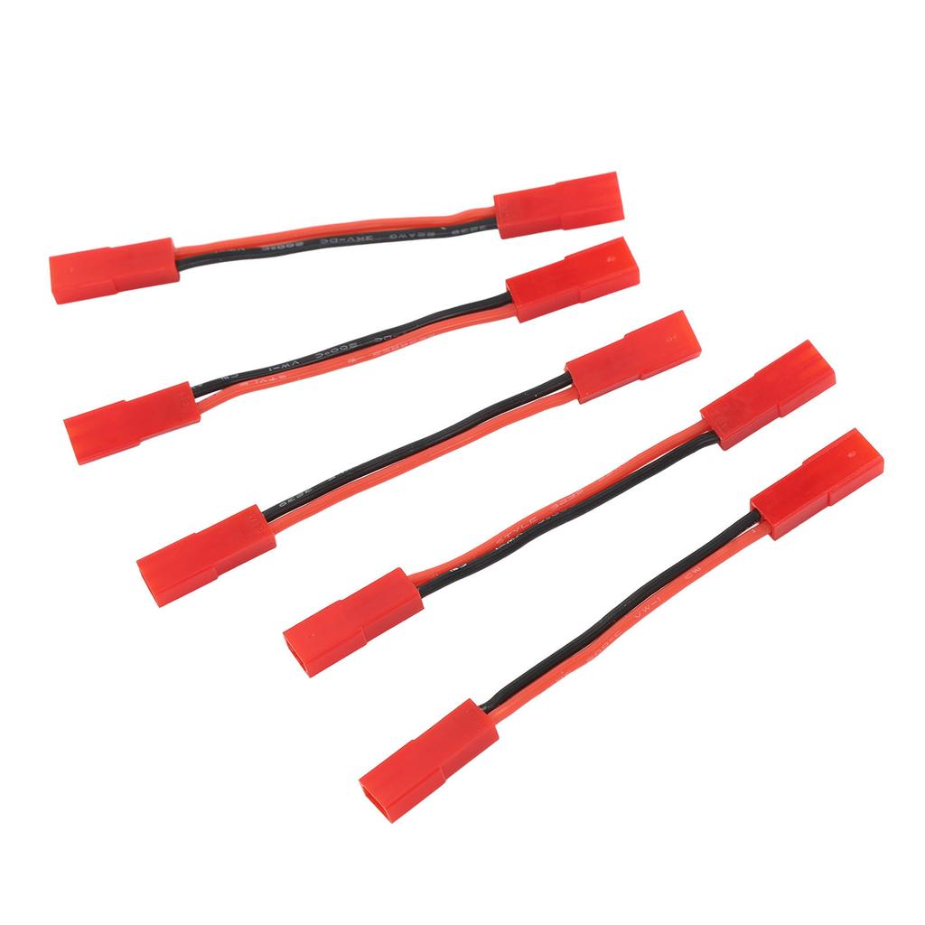 5PCS JST Female to JST Female Connector 22AWG 2 Inch RC Motor ESC Conversion Cable Plug Wire Adapter for RC Car