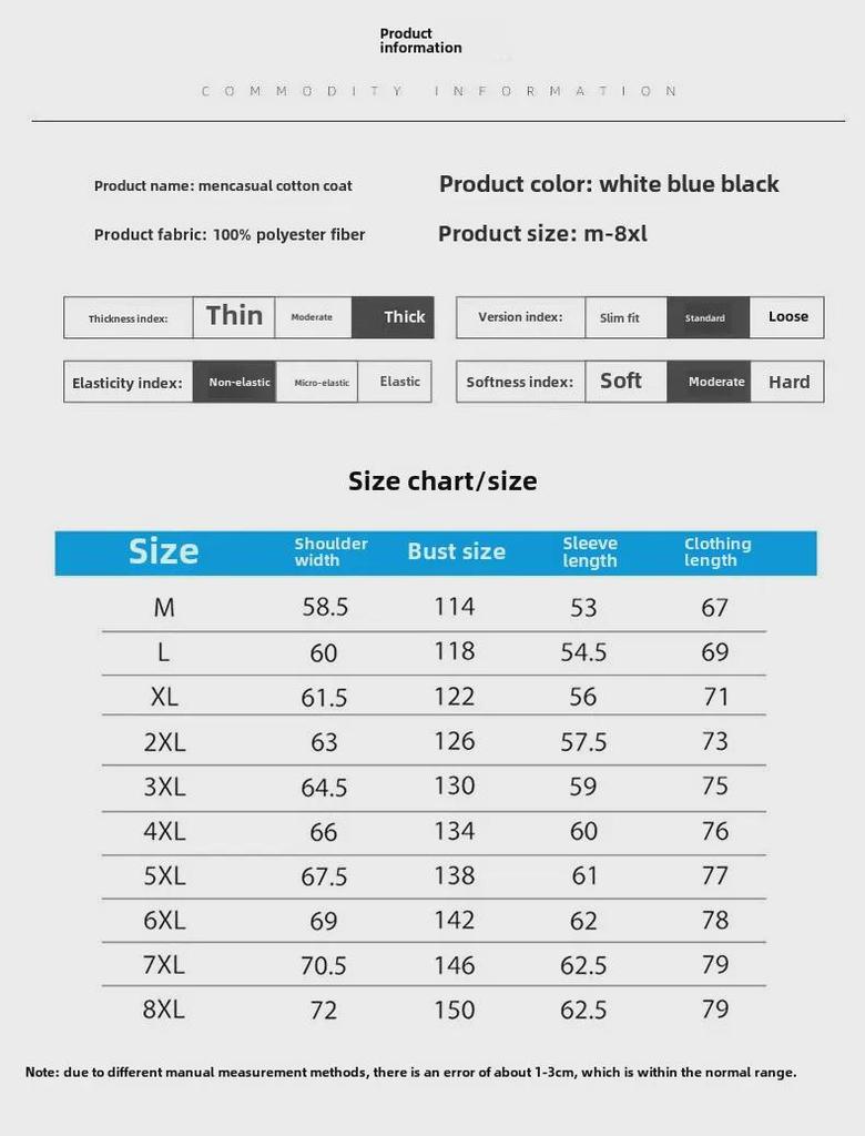 Unisex Large Cotton Jackets: Matching Styles for Adults & Teens, Fashionable with Stand-Up Collars, Loose Fit for Men.