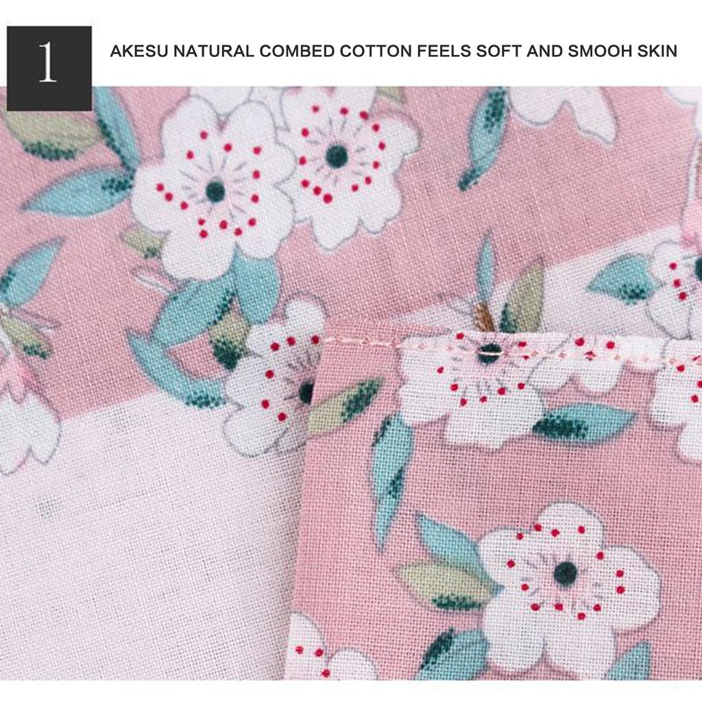 Ladies Elegant Handkerchief Cotton Handkerchiefs Hanky for Women Soft Absorbent Comfortable Fabric Flower Pinted Hanky