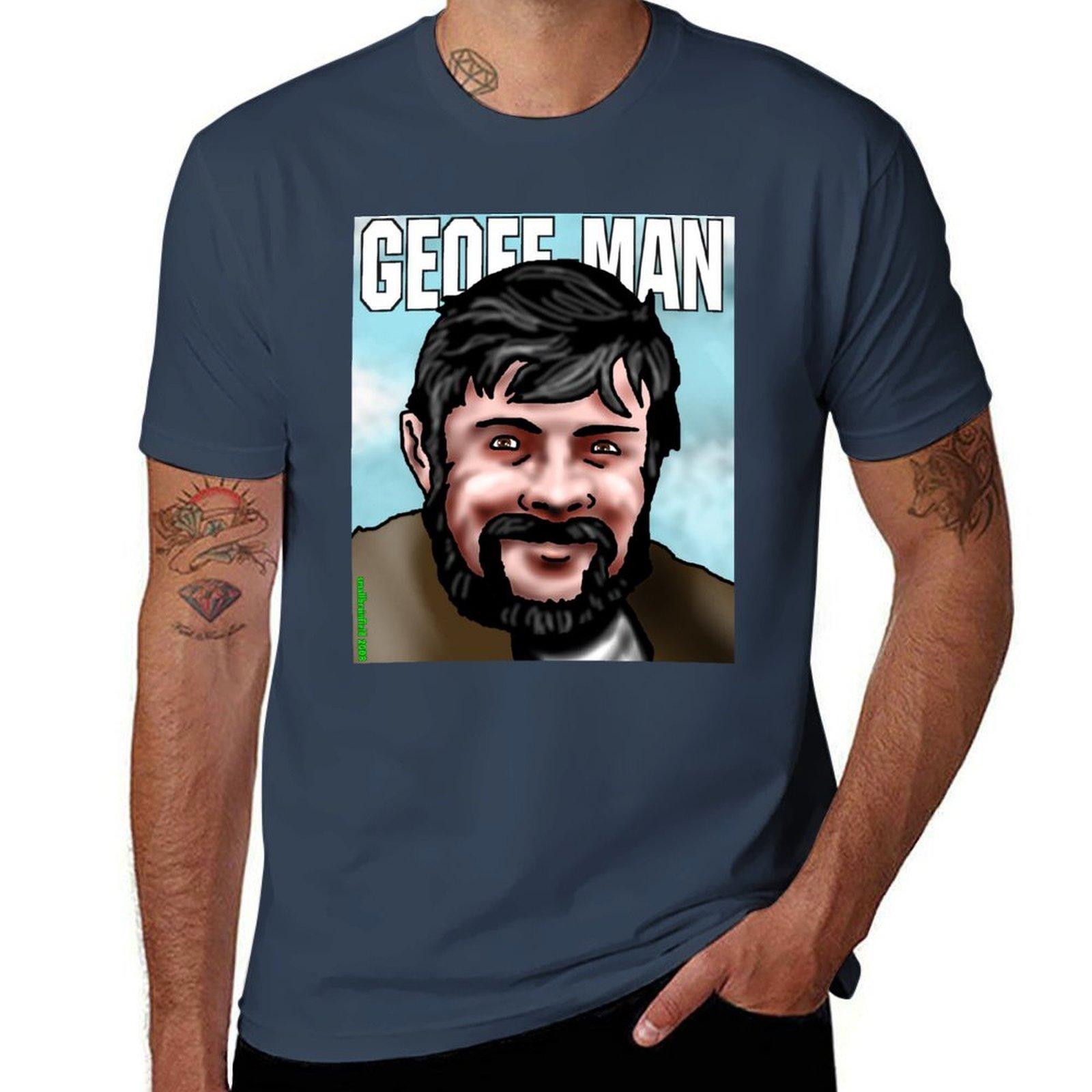 Geoff Keegan Geoff Unisex Tshirt All Match Print Short Sleeve Top S