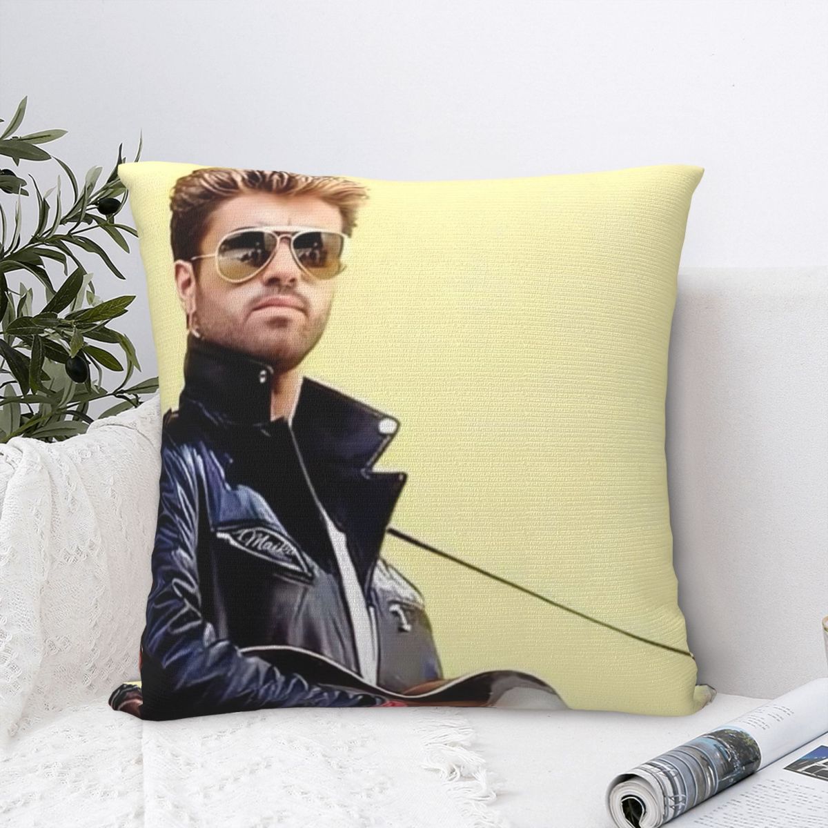 Fine Glasses Unisex Pillow Case George Michael British Singer Soft Pillow Cover Cute Funny Cushion Cover Custom Diy Pillowcases For Home Decoration