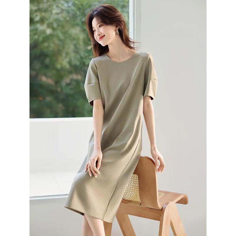 

Elegant Cocoon Casual Short-Sleeve Dress 2XL