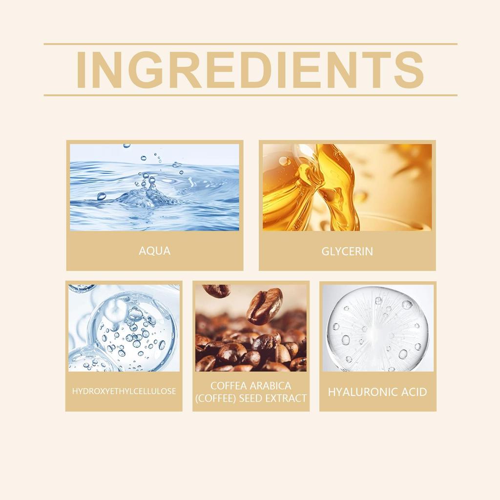 Caffeine Eye Serum Gently Refines the Skin Around the Eyes with a Moisturizing and Refreshing Treatment Essence.