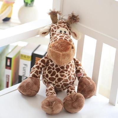 25 cm Niedliche Dschungeltier-Plüschtiere Ausgestopfter Löwe Elefant Giraffe Affe Plüschpuppe Spielzeug Für Kinder Baby Kinder Geburtstagsgeschenk