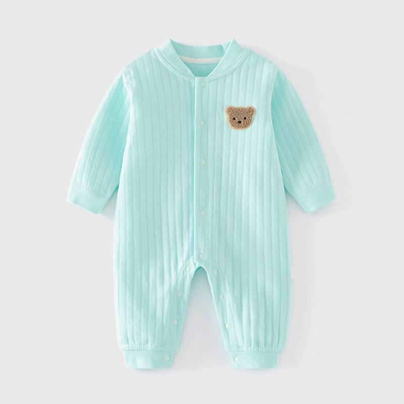 Baby Onesie Pure Cotton Four Seasons Style Boneless Romper Harem Pajamas Newborn Spring Autumn.