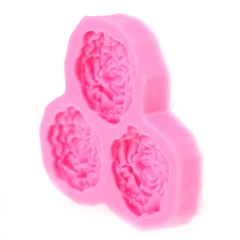3D Peony Shape Silicone Mould Flowers Handmade Soap Molds Cake Decorating Tools