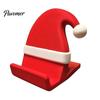 Unique 3D Printed Phone Holder Santa Hat Stand, Christmas Desk for Sturdy Cell Dock Phone, Creative Dock, Festive Holiday Decoration Desktop Mobile