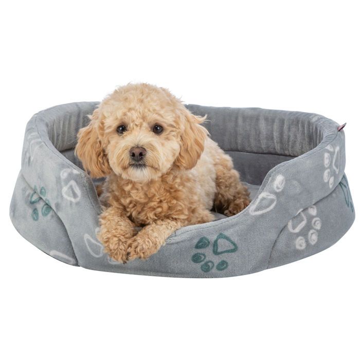 Panier pour chien - TRIXIE - Jimmy Soft - Ovale - 85×75 cm - Gris clair