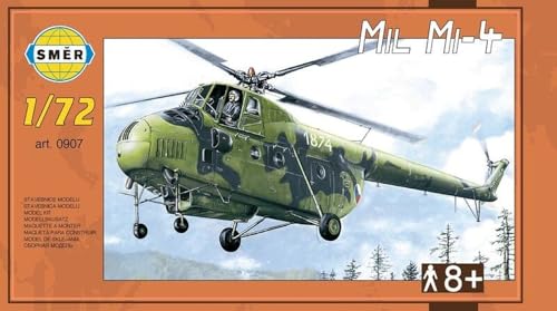 SEMAR 1/72 scale Soviet Mil Mi-4 Hound transport helicopter plastic model kit (SME72907)