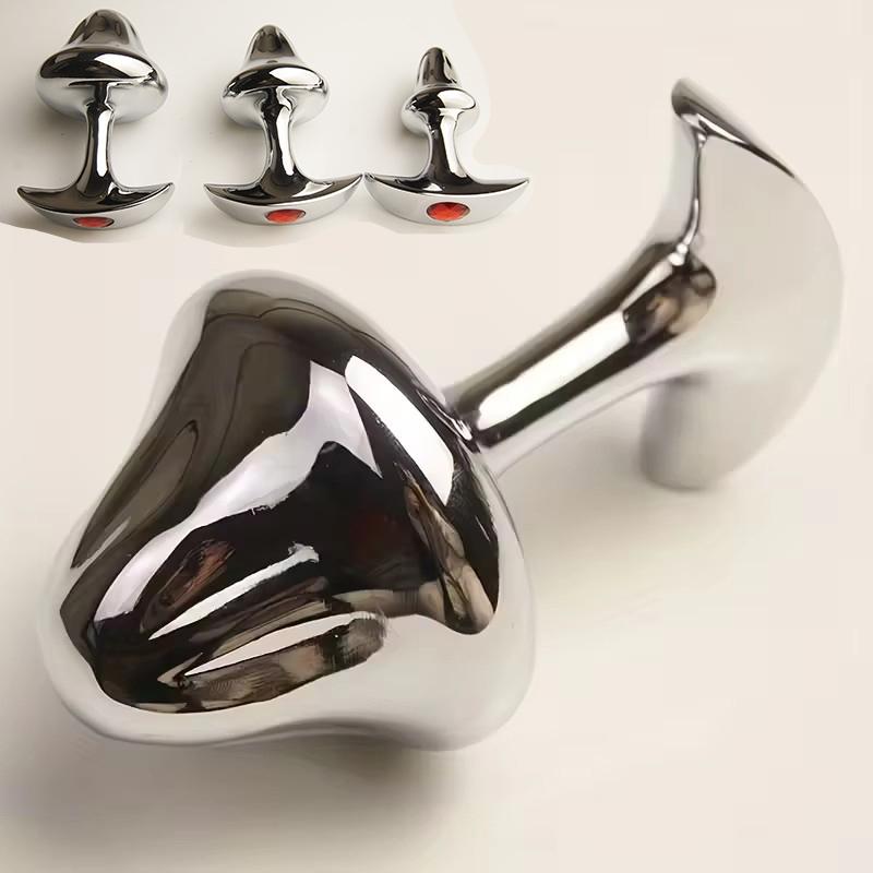 Metall Analtrainer,Juvelierter Arsch Anus Butt Plug,Breite Zwiebel Prostata Massage,Analplug Buttplug,Sexspielzeug für Männer Frauen