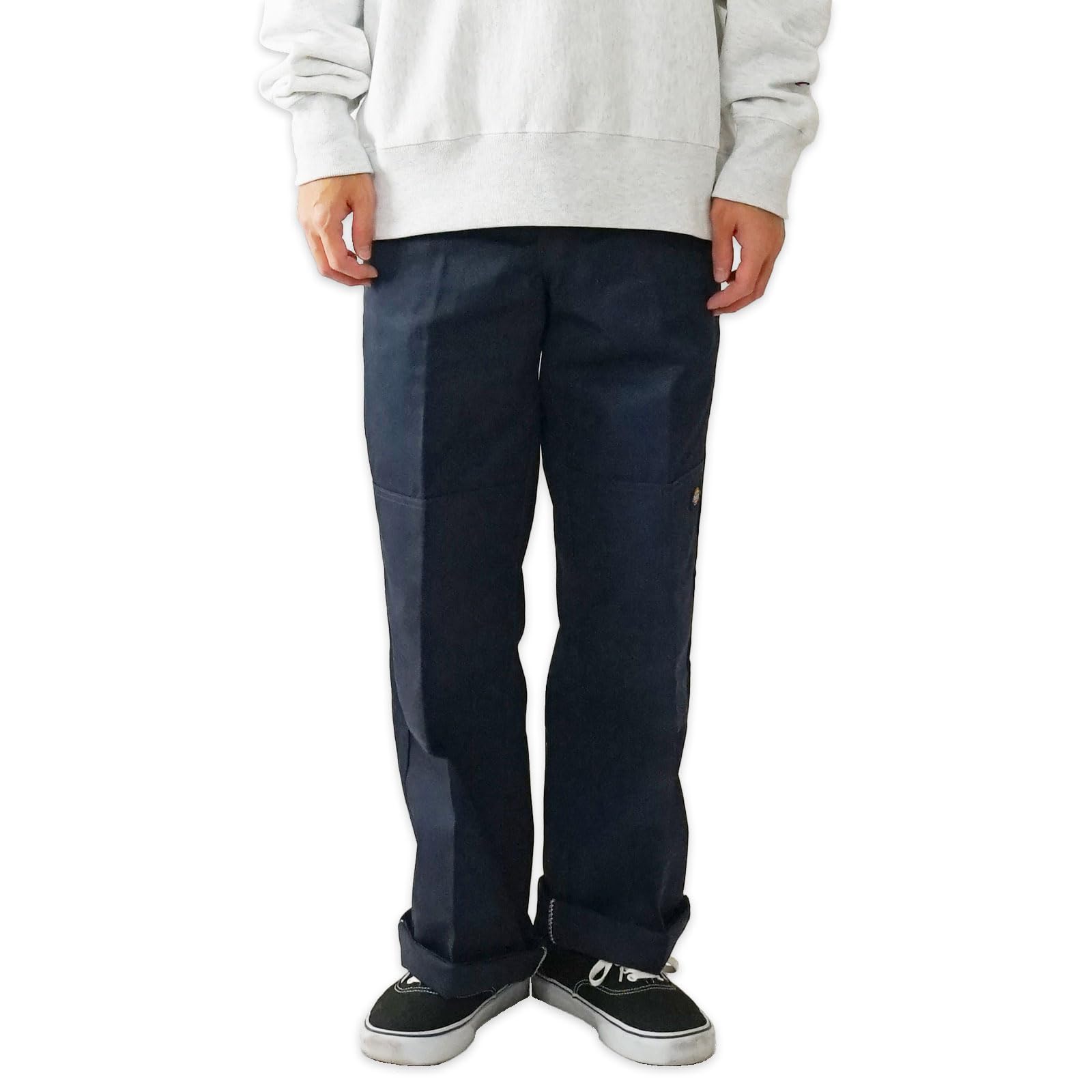 

Dickies 85283 Свободные рабочие брюки с двойным коленом, темно-синие, W33L30 [Бывшие в употреблении]