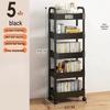 Multifunctional Movable Storage Rack Cart for Kitchen, Bathroom, and Snacks