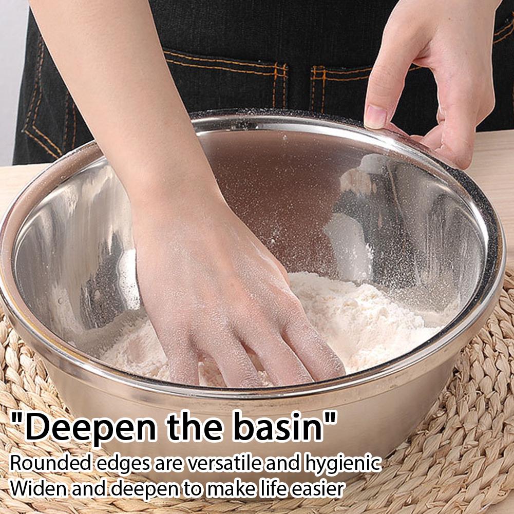 Multifunctional Stainless Steel Basin Vegetable Fruit Pasta Strainer, Large Heavy Duty Filter Bowl Kitchen Suppllies