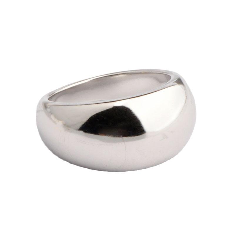 Exaggerated Retro Wide Band Ring: European & American Style Statement for Women