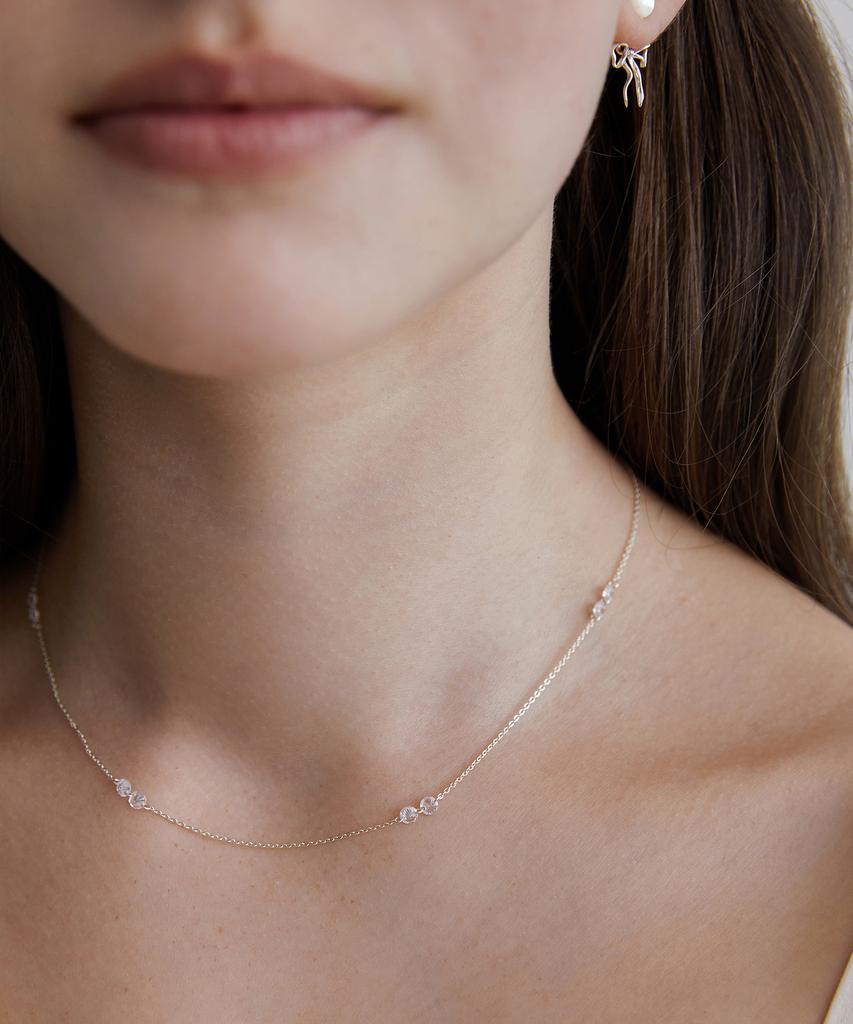 Tatiana (Silver 925) Crystal Berry Link Chain Necklace Nz2413