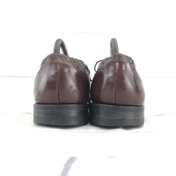 80s USA Vintage Bostonian Mansfield Goodyear Full Brogue Wing Tip 10D/B 27.5 Burgundy(USED)