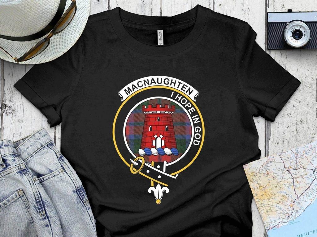 Macnaughten Scottish Clan Crest Tartan T-Shirt Sweatshirt