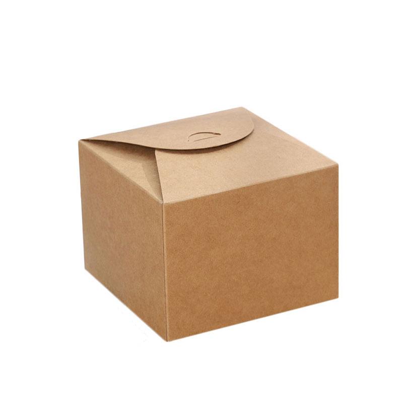12 of 24 Stuks Kraftpapier Vierkante Snoepdozen Bruiloft Bedankje Verjaardag Feest Cadeau Verpakking 36PCS&9x9x6cm