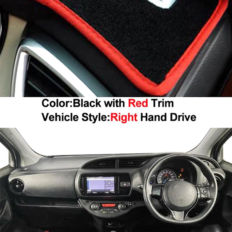 Car Auto Inner Dashboard Cover for Toyota Vitz 2018 - 2020 Center Console Protector Carpet Dashmat Sun-shade Accessories