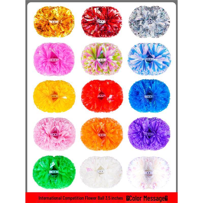Cheerleader Pom-poms Colorful Handheld Flower Balls for Dance and Cheer Performances