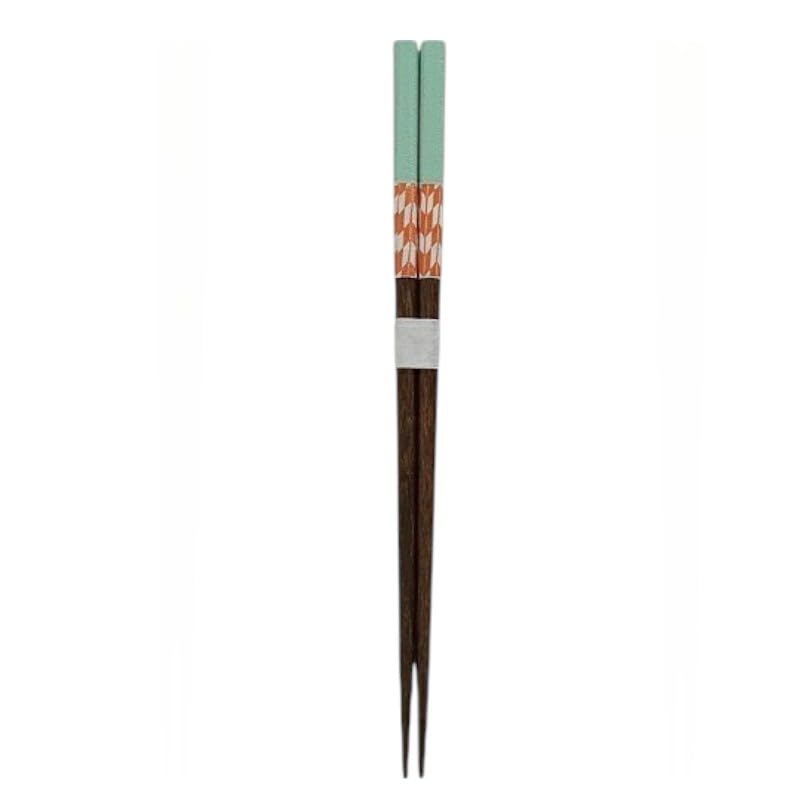 Dishwasher Safe Made in Japanese Lightweight Wooden Chopsticks for Kitchen Goods 22.5cm Chopsticks, Japan, Stylish, Pattern, Non-Slip, Couples,