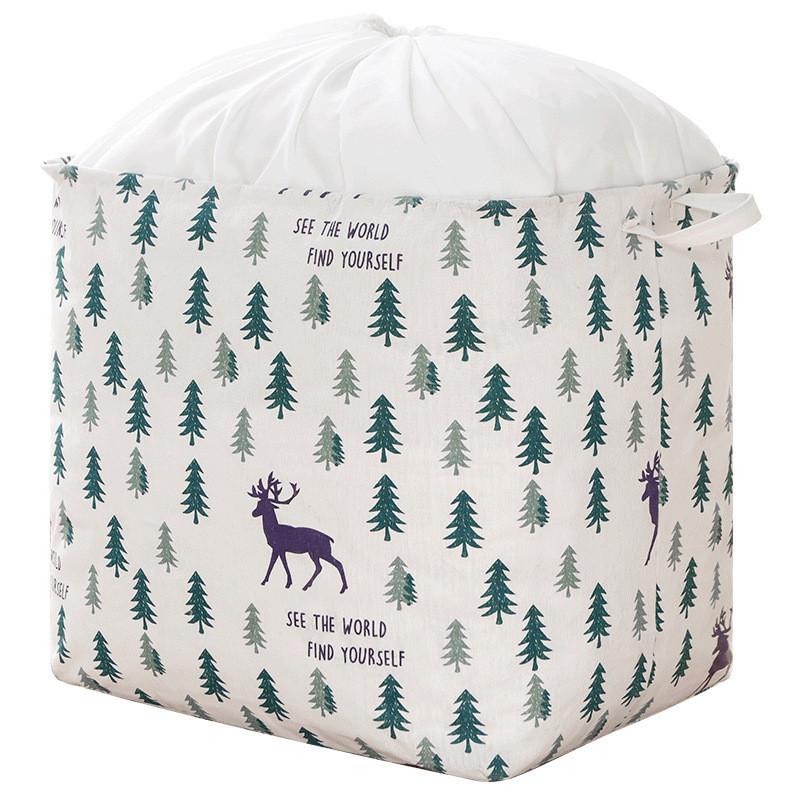 Foldable Fabric Storage Bin With Large Capacity For Bedroom Closet Organization