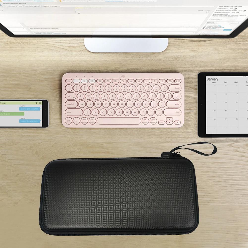 Keyboard Storage Case EVA Hard Shell Travel Storage Bag Dustproof Portable Case Compatible For K380/Magic Mini Keyboard