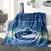 VANCOUVER CANUCKS Print Flannel Blanket High Quality Warm Comfortable Cover for All Seasons Perfect for Gifts Home Decor