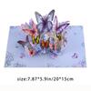 1 PC Butterfly Series 3D Stereoscopic Handmade Card Folding Hollow Design Gift Card