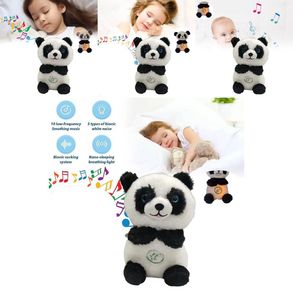 Breathing Panda Plush Toy For Babies With Music And Soothing Features For Infant Comfort