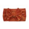 New baby bow headscarf, wide-brimmed gold velvet cute hair accessories for infants and toddlers, princess children's headband.