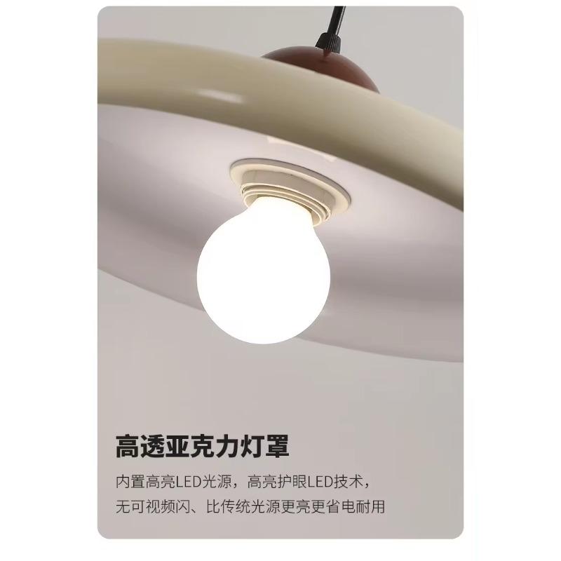 New Nordic Restaurant Chandelier Led Three-head Iron Lampshade Modern Simple Hotel Bar Lamp Living Room Dining Room Lamp Study