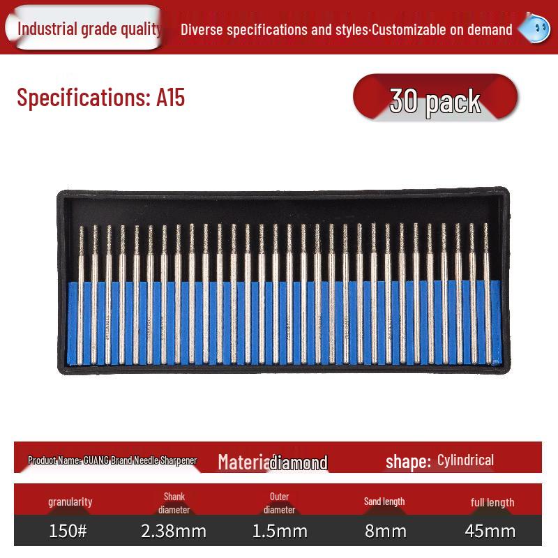 Lin Guang Diamond Electroplated Grinding Needle for Jade Carving and Mold Polishing