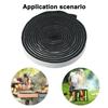 High Heat Barbecue Smoker Gasket BBQ Door Lid Grill Seal Adhesive Sealing Tape Fire Resistant Fibre Self-adhesive
