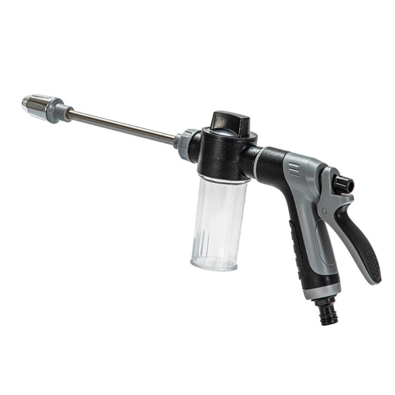 

Heavy Duty Water Spray Guns with Extendable Metal Nozzle And Removable Foam Dispenser For Gardening Car Washing Use 1
