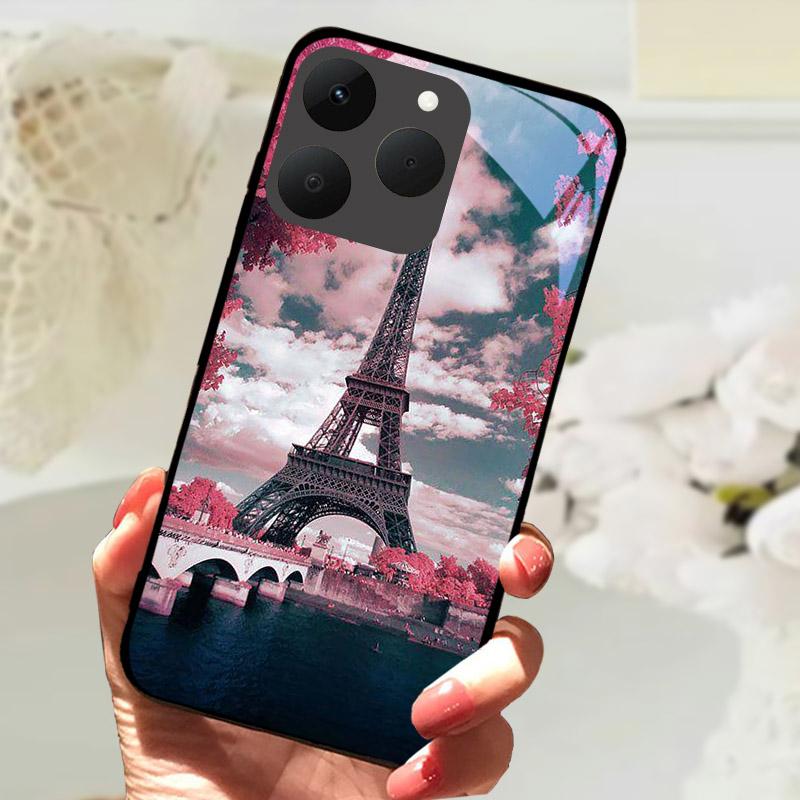 For Realme 15T 5G Phone Cases Back Cover Fundas Tempered Glass Shockproof Case For Realme15T RMX5111 Shell Coque Capa Bumper