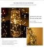 2025 Christmas Firecracker Copper Wire LED Curtain Lights - Festive String Decorative Lights