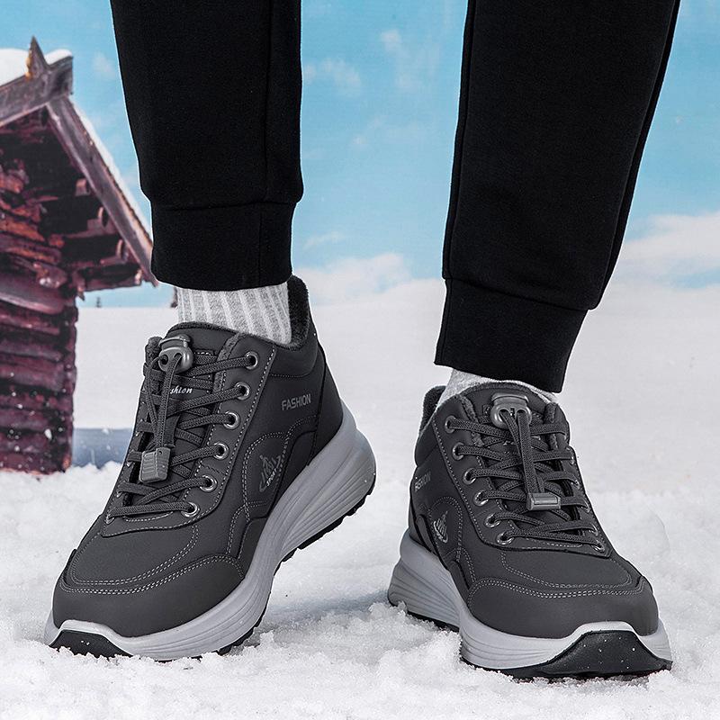 Winter New Shoes Velvet Warm Cotton Shoes Soft Sole Light Sports Walking Shoes Parents Shoes