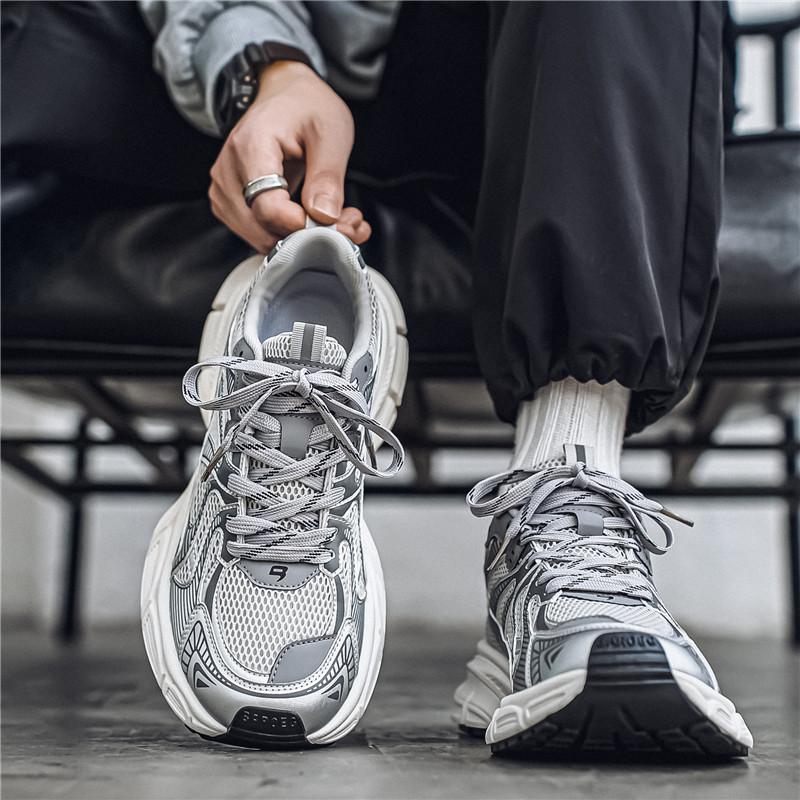Big head and wide feet summer new mesh running sneakers dad shoes