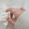 Real 925 Silver Colored Zircon Butterfly Adjustable Ring For Women Cute Insect Fine Jewelry Niche Design Accessories