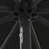Garden Sun Umbrella Black 395 X 395 X 245 Cm Polyester