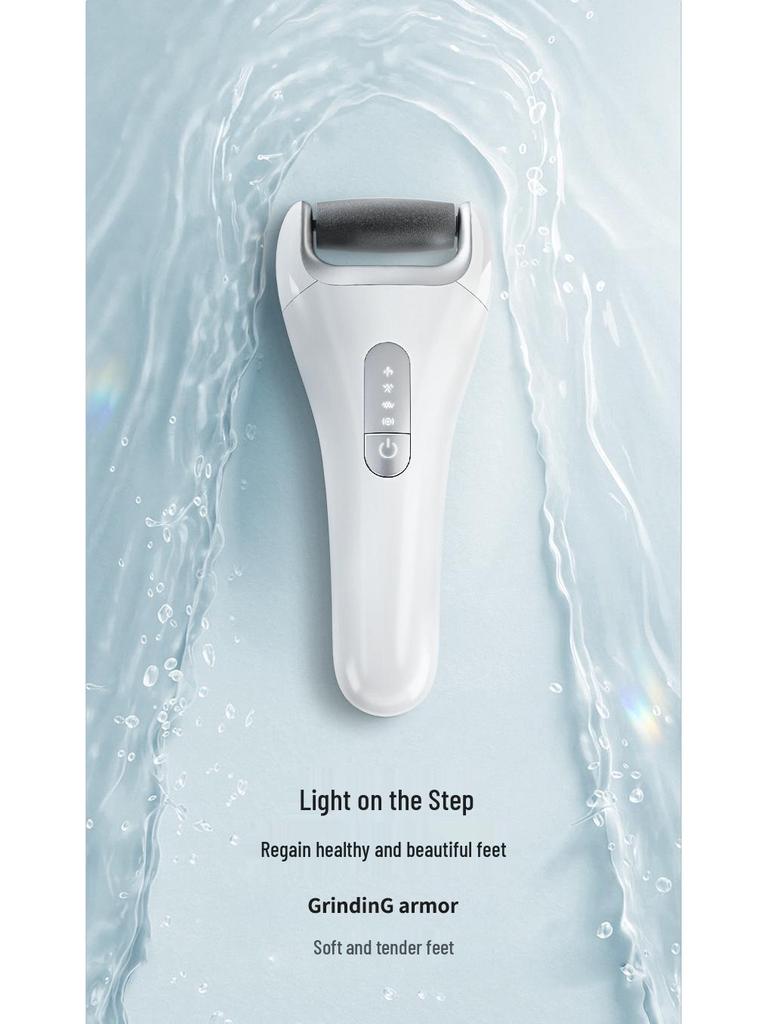 USB Rechargeable Electric Foot File with Digital Display, Water-Resistant Callus Remover, and Automatic Pedicure Tool.