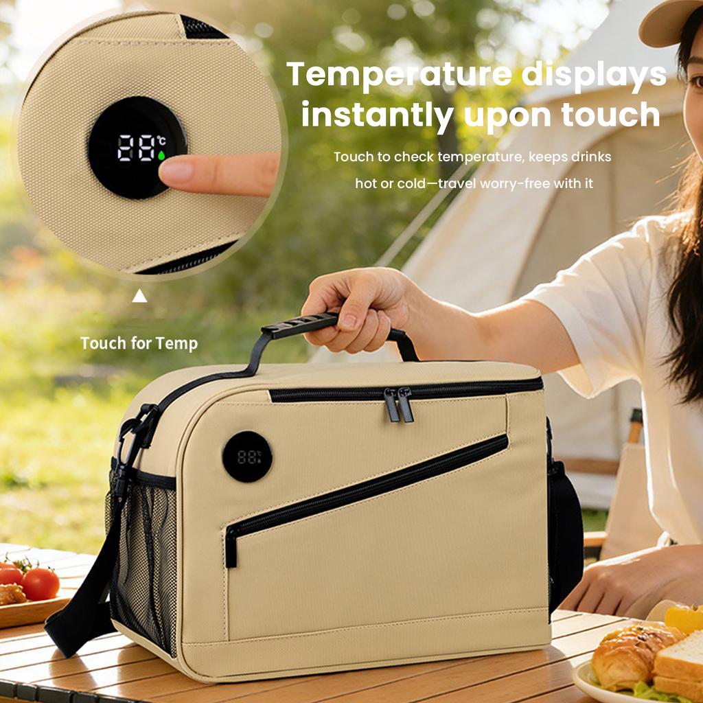 Cooler Bag with Shoulder Strap Insulated Lunch Bag Portable Travel Cooler Bags for Women Men Adult Work Picnics Outings