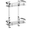 Xuan Yong 304 Stainless Steel Double-Layer Bathroom Corner Shelf