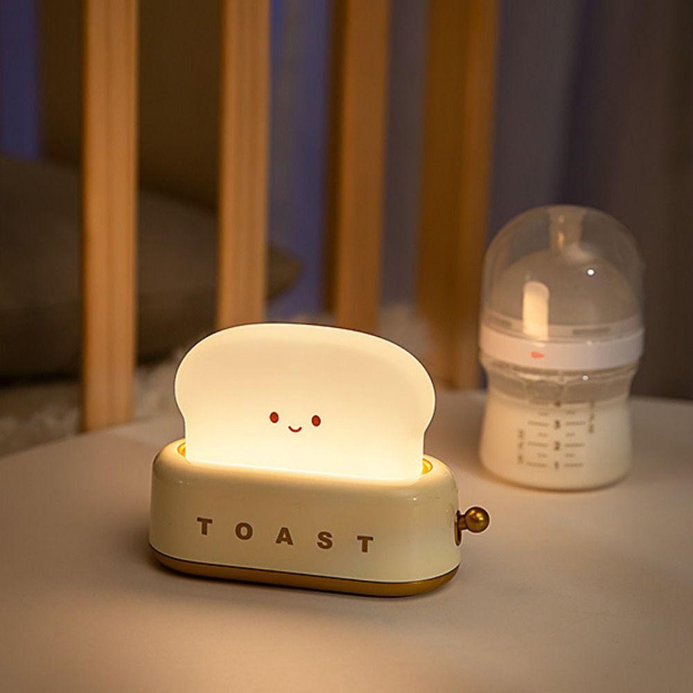 Energy Saving Toaster Lamp Dimmable Mini Table Lamp Bread Table Lamp Toaster Nightlight  Gifts