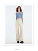 Thirteen Lines Women's High Waist Apricot Denim Wide Leg Pants