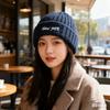 Autumn and Winter Wool Hat Women's Ear Protection Hat Warm Cold Hat Versatile Loose Knitted Hat Headgear