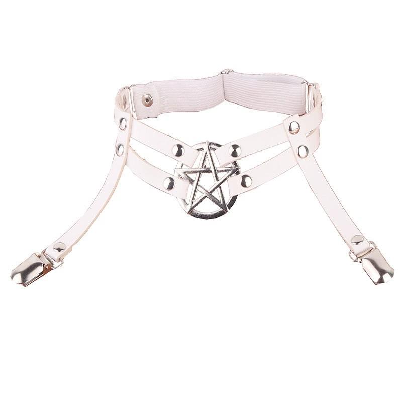Adjustable Five-Pointed Star Leg Ring with Duckbill Buckle Garter